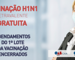 Campanha de Vacinação contra H1N1 da CAA/SE atinge limite de agendamentos
