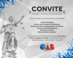 Comissões da OAB/SE serão empossadas nesta sexta-feira, 8