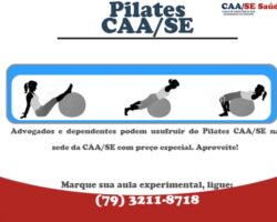 Advogado (a): pratique Pilates na CAA/SE