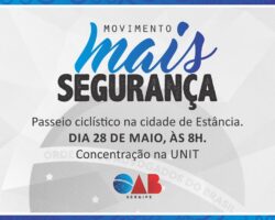 OAB lança movimento mais segurança no dia 28