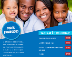 H1N1: Vacinação em Itabaiana e Campo do Brito acontece na próxima quarta