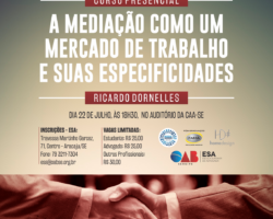ESA realiza palestra sobre Mediação como mercado de trabalho e suas especificidades