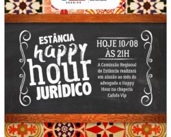 Advogados de Estância comemoram mês da advocacia em happy hour