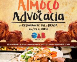 Almoço da advocacia acontece nesta sexta-feira