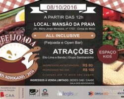 Falta pouco para a VIII Feijoada dos Advogados! Garanta já seu ingresso!