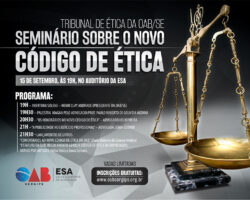 Contagem regressiva: faltam 3 dias para o Seminário Sobre o Novo Código de Ética