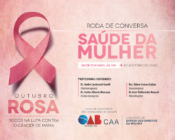 Em luta contra o câncer de mama, OAB/SE discutirá saúde da mulher