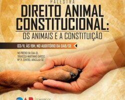 Em palestra gratuita, OAB/SE abordará Direito Animal Constitucional