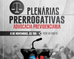 Mais uma reunião das plenárias prerrogativas acontece quarta-feira