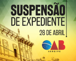 OAB/SE suspende expediente nesta sexta-feira, 28