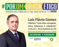 OAB/SE informa que há vagas destinadas aos advogados para palestra do jurista Luiz Flávio Gomes