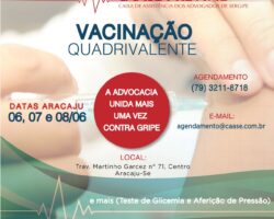 CAASE Previne: Período de vacinação contra a gripe é ampliado