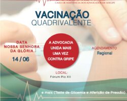 CAASE Previne: Vacinação contra a gripe acontece em Glória nesta quarta-feira
