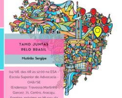 OAB/SE apoia mutirão promovido pela ONG Tamo Juntas