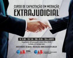 Escola de Advocacia promove capacitação em Mediação Extrajudicial