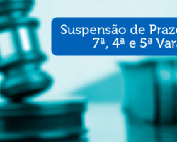 Suspensão de prazos na 7ª, 4ª e 5ª Varas do Trabalho de Aracaju