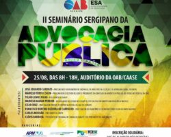 ESA promove II Seminário Sergipano da Advocacia Pública