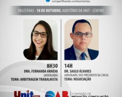 Oficina gratuita sobre negociação e arbitragem trabalhista acontecerá na Unit