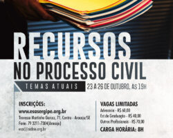 Curso telepresencial sobre recursos no Processo Civil será transmitido na ESA