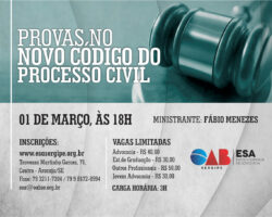 ESA promoverá curso sobre provas no Novo CPC