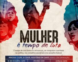 Ciclo de palestras “Mulher é tempo de luta” inicia nesta quarta, 14
