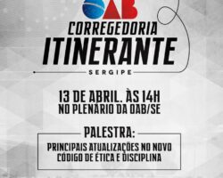 OAB/SE realiza palestras sobre novo código de ética da advocacia