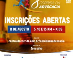 8ª edição da Corrida da Advocacia será realizada no dia 11 de agosto