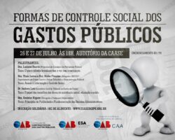 Em Workshop, OAB/SE promove debate sobre as formas de controle social dos gastos públicos