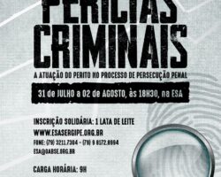 O papel do perito no processo de persecução penal será abordado em seminário promovido pela OAB/SE