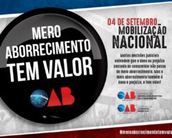OAB/SE adere à Campanha Nacional “Mero Aborrecimento Tem Valor”