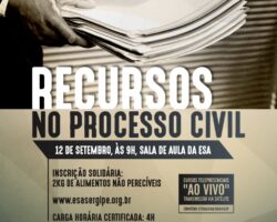 Processo civil: recursos e tutelas provisórias serão temas de cursos telepresenciais