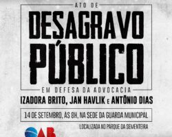 Desagravo público em defesa da advocacia será realizado nesta sexta-feira, 14