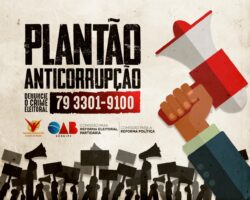 Plantão Anticorrupção: OAB/SE receberá denúncias de práticas ilícitas relacionadas às eleições