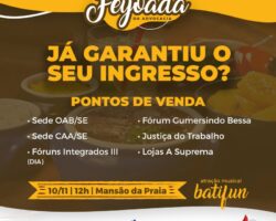 Lote Promocional da Feijoada da Advocacia até esta segunda (29)
