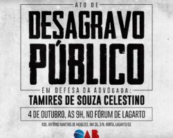 Em defesa das prerrogativas, OAB/SE realizará desagravo público em Lagarto