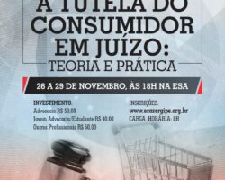 Questões relacionadas à tutela do consumidor em juízo serão debatidas em curso telepresencial