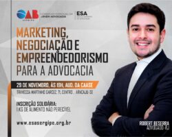 OAB/SE promove palestra sobre marketing, negociação e empreendedorismo na advocacia