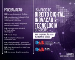 Inscrições abertas para I Simpósio de Direito Digital, Inovação e Tecnologia de Sergipe