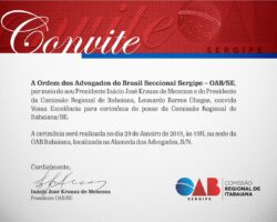 OAB/SE realiza posse da Comissão Regional do Agreste