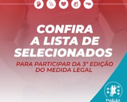 Medida Legal divulga selecionados para 3ª edição
