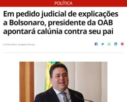Ex-presidente da OAB/SE será advogado de Felipe Santa Cruz em ação que interpelará Bolsonaro no STF