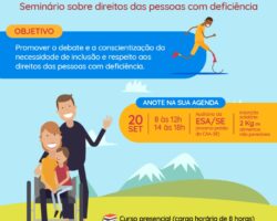 OAB/SE realiza seminário sobre direitos das pessoas com deficiência “Acessibilidade para o século XXI”