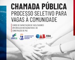 Está aberto o processo seletivo para “Capacitação de Facilitadores de Círculos Restaurativos e de Construção de Paz”