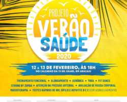 ‘Projeto Verão Saúde’ será realizado no Calçadão da Treze de Julho