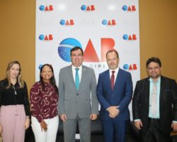 OAB/SE recebe visita de cortesia do corregedor nacional do Ministério Público do Trabalho