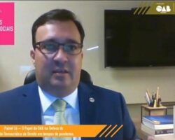 I Congresso Digital: Presidente da OAB/SE discute sobre papel da OAB na defesa do Estado Democrático