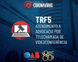 TRF5 informa a OAB/SE que o atendimento no Tribunal está sendo realizado por telefone ou videoconferência