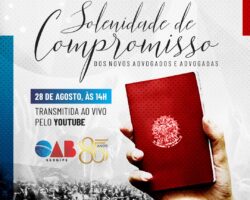 OAB/SE realiza solenidade de compromisso nesta sexta-feira, 28