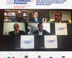Presidente da OAB/SE palestra para advocacia paraibana sobre desafios do ensino jurídico e Exame de Ordem