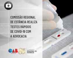 Comissão Regional de Estância realiza testes rápidos de Covid-19